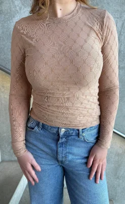 Outlet Bluse - Mesh - Golden Bluser