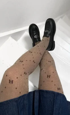 Best Strømpebukser - Heavy Logo - Beige Strømper & Strømpebukser|Strømpebukser