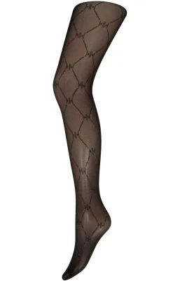 Strømpebukser - Lurex - Grey Silver Strømper & Strømpebukser|Strømpebukser