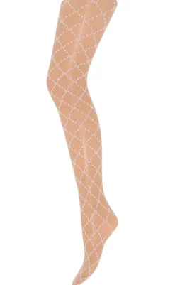 New Strømpebukser - Logo 25 Denier - White Strømper & Strømpebukser|Strømpebukser