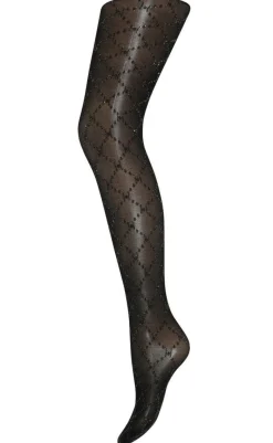 Clearance Strømpebukser - Glitter Logo - Golden Lurex Strømper & Strømpebukser|Strømpebukser