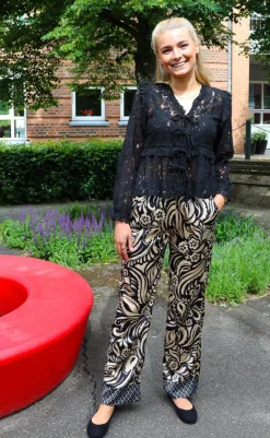 Sale Liberte Bluse - Nartina LS Tie - Black Bluser