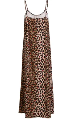 Sale Liberte Kjole - Alma Long Strap - Lux Leo/Red Heart Kjoler