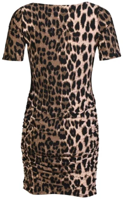 Best Liberte Kjole - Alma SS - Big Lux Leo/Fossil Kjoler