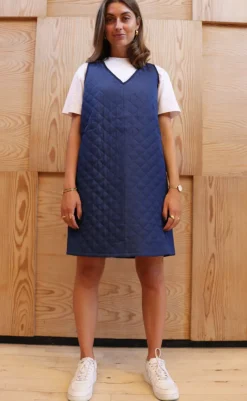 Online Liberte Kjole - Dibby Quilt - Blue Denim Kjoler