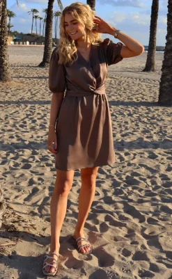 Clearance Liberte Kjole - Tiki SS - Brown Kjoler