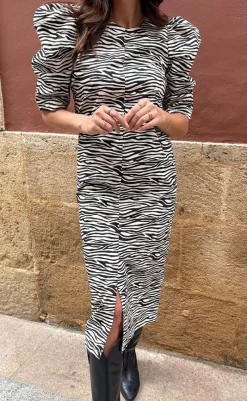 Clearance Liberte Kjole - Winnie - Zebra Kjoler