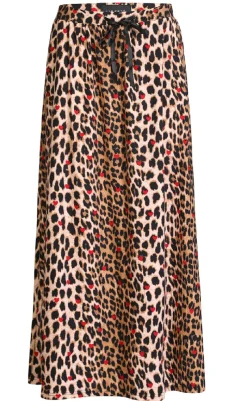 Clearance Liberte Nederdel - Alma Loose  - Lux Leo/Red Heart Nederdele