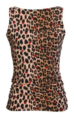 Sale Liberte Top - Alma Turn - Lux Leo/Red Heart T-shirts & Toppe