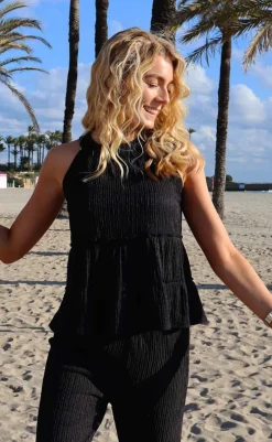 Best Liberte Top - Anni - Black T-shirts & Toppe