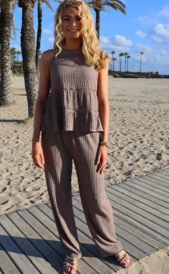 Hot Liberte Top - Anni - Brown T-shirts & Toppe