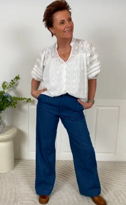 Clearance Bluse - June - White Bluser