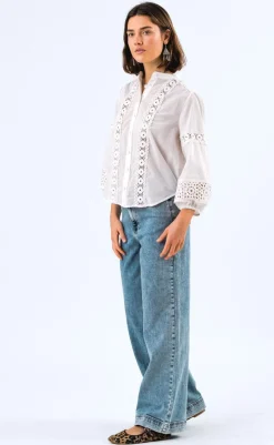 Clearance Bluse - June - White Bluser