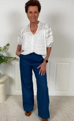 Clearance Bluse - June - White Bluser