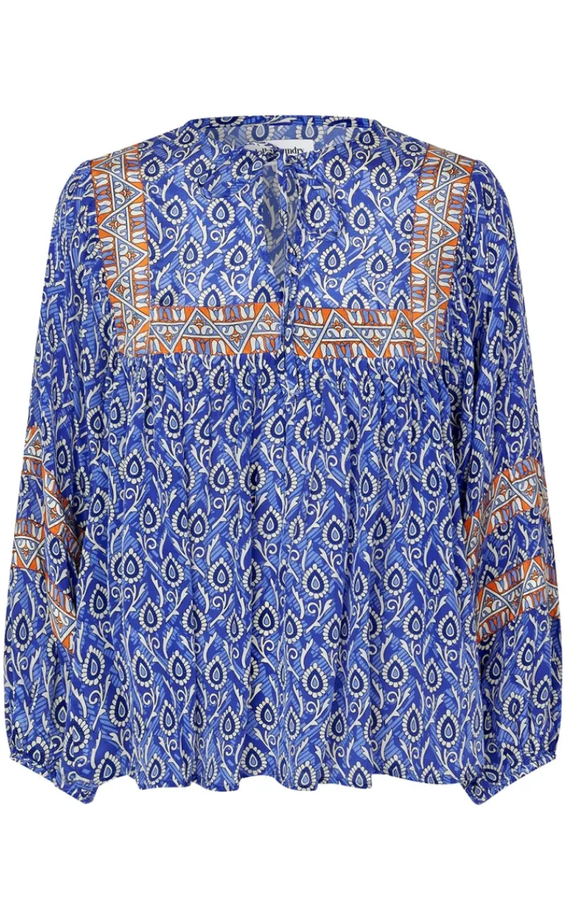 Discount Bluse - Teel - Blue Bluser
