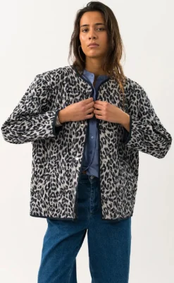 Outlet Jakke - Lily - Leopard Print Jakker & Frakker|Alt Overtøj