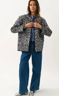 Outlet Jakke - Lily - Leopard Print Jakker & Frakker|Alt Overtøj