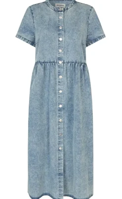 Outlet Kjole - Aliya - Washed Denim Kjoler