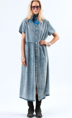 Outlet Kjole - Aliya - Washed Denim Kjoler