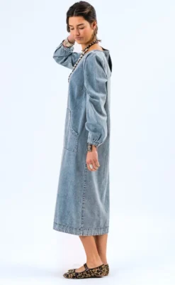 Hot Kjole - Lucas - Washed Denim Kjoler