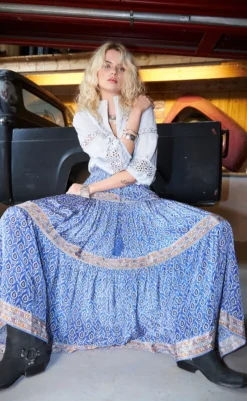 New Nederdel - Diamond - Blue Nederdele