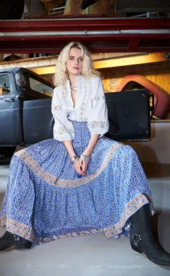 New Nederdel - Diamond - Blue Nederdele