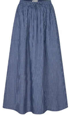 Hot Nederdel - Akane Maxi - Dark Blue Nederdele