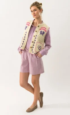 Clearance Vest - Cairo - Creme Veste