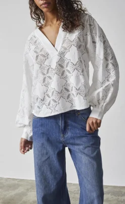 Sale Love & Divine Bluse - Love1307 - Cream Lace Bluser