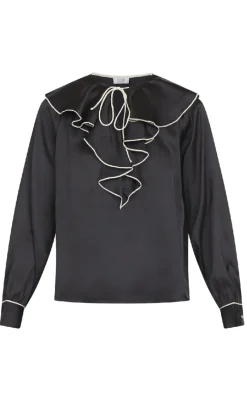 Hot Love & Divine Bluse - Love1241 - Black/Cream Bluser