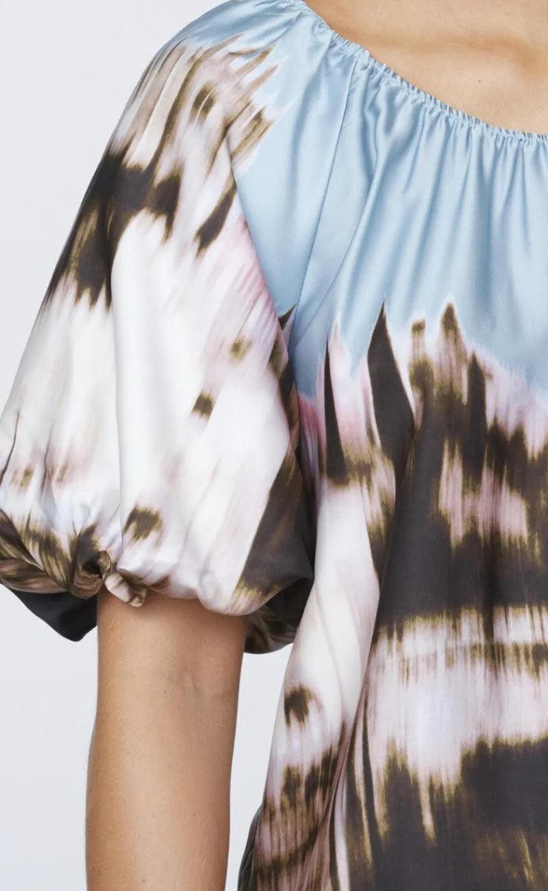 Clearance Love & Divine Bluse - Love1159-1 - Border Print Bluser