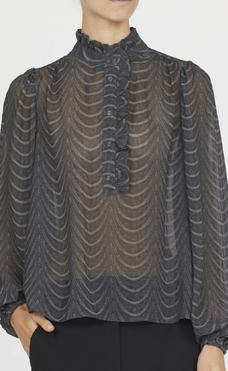 Online Love & Divine Bluse - Love1212 - D. Grey Bluser