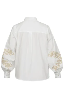 Best Love & Divine Bluse - Love1142 - White/Sand Bluser