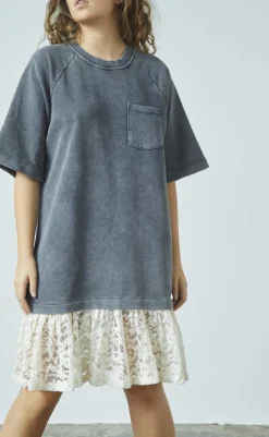 New Love & Divine Kjole -  Love1348 - D. Grey Wash Kjoler