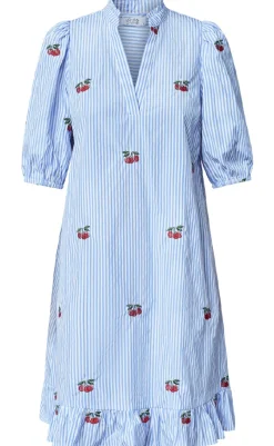 Hot Love & Divine Kjole - Love1385 - Blue/Cherry Kjoler