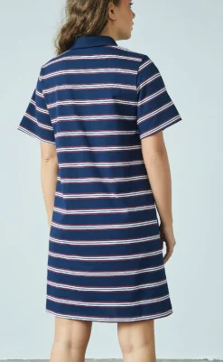 Online Love & Divine Kjole - Love1349 - Navy/Stripe Kjoler