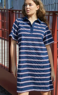 Online Love & Divine Kjole - Love1349 - Navy/Stripe Kjoler