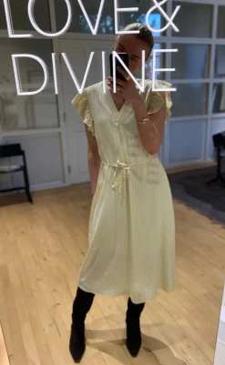 Online Love & Divine Kjole - Love1383 - Baby Pink/Stripe Kjoler