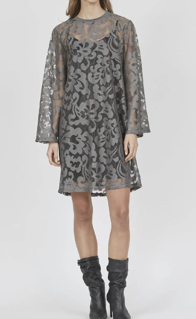 New Love & Divine Kjole - Love1263 - Silver Grey Kjoler