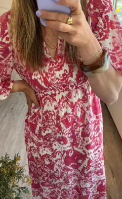 Outlet Love & Divine Kjole - Love1340-1 - Red Ethnic Kjoler