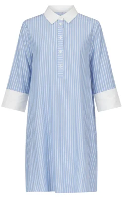 Love & Divine Kjole - Love441-34  -  Blue Stripe Kjoler