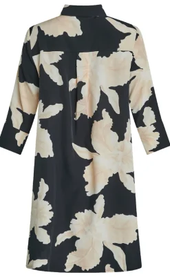 Online Love & Divine Kjole - Love441-36 - Black/Flower Kjoler