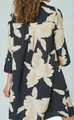 Online Love & Divine Kjole - Love441-36 - Black/Flower Kjoler