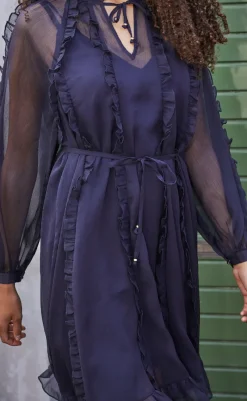 Best Love & Divine Kjole - Love1359 - Navy Kjoler