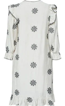 New Love & Divine Kjole - Love1235-1 - Bamboo/Black Flower Kjoler