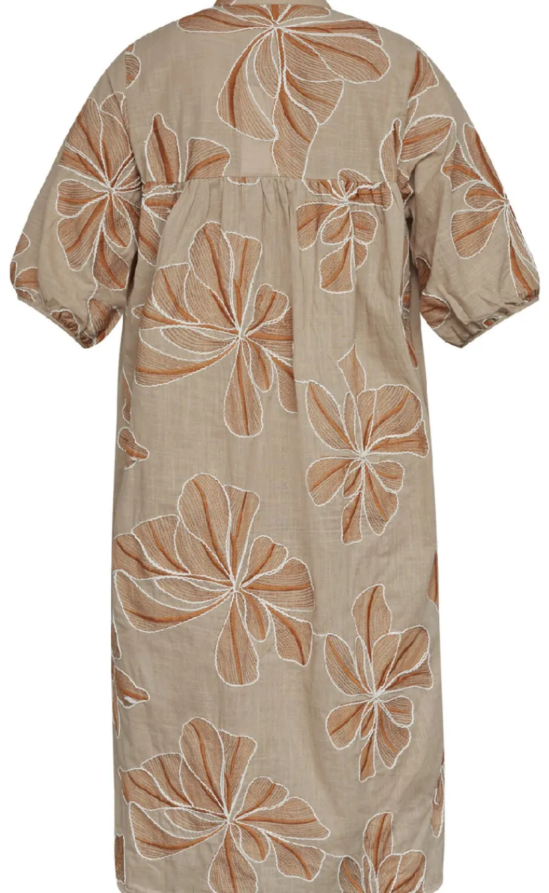 New Love & Divine Kjole - Love1009-1 - Sand Flower Kjoler