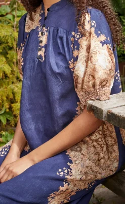 Sale Love & Divine Kjole - Love1415 - Navy/Paisley Kjoler