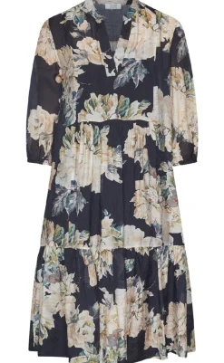 Outlet Love & Divine Kjole - Love958-9 - Black Flower Kjoler