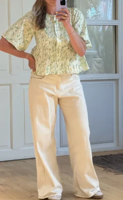 Discount Love & Divine Skjorte - Love1372 - Yellow Flower Skjorter