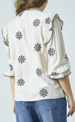 Hot Love & Divine Skjorte - Love1347 - Bamboo/Black Flower Skjorter